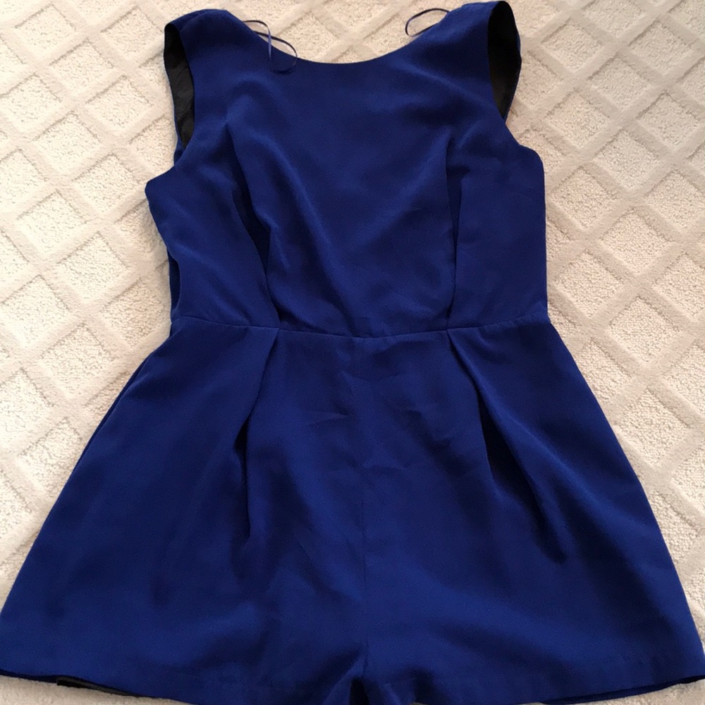 Too Shop Silk Lace Back Romper